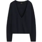 BOSS Relaxed-fit cardigan fremstillet i en alpakablanding
