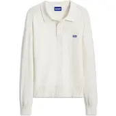 HUGO Oversized-fit polosweater i bomuld