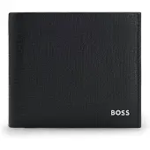 BOSS Pung i kornet læder med logobogstaver i metal