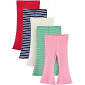 Next Leggings creme / mørkeblå / lime / lys pink / rød