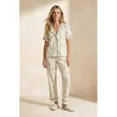 Trendyol Pyjamas gul / mørkegrøn / hvid