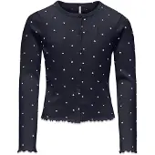 Kids Only GIRLS Cardigan 'KOGBELLA' mørkeblå / hvid