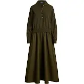 Ralph Lauren Strikkjole oliven