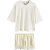 Next Pyjamas elfenben / pastelgul