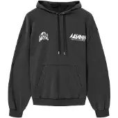 AllSaints Sweatshirt 'CHROMIUM' sort / hvid