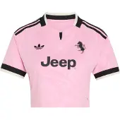 Adidas Funktionsbluse 'Juventus Turis 26-27' lyserød / sort / hvid