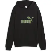 Puma Essentials Elevated No. 1 Relaxed Hoodie Men, Clothing, Black, XXL