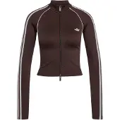 Adidas Originals Sweatjakke 'Essentials' kit / choko / hvid