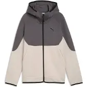 Puma PUMATECH Elevated Full-Zip Hoodie Youth, Clothing, Silver Fog, 9-10Y
