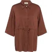 Cream Bluse rustbrun