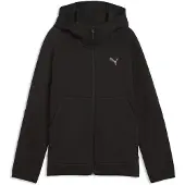 Puma PUMATECH Elevated Full-Zip Hoodie Youth, Clothing, Black, 11-12Y