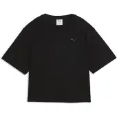 Puma Essentials Elevated Relaxed Tee Women, Clothing, Black, XL
