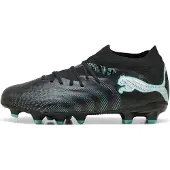 Puma FUTURE 9 PRO FG/AG Football Boots Youth, Shoes, Black/Intense Mint/White, 31