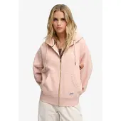 Superdry Superdrytil kvinder. W2012743A Rosa Luxe hættetrøje med lynlås (S), Casual, Pink, Syntetisk
