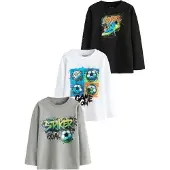 Next Shirts azur / grå / sort / hvid