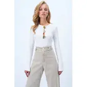 Trend Alaçatı Stili Shirts hvid