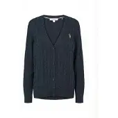 U.S. POLO ASSN. Cardigan ' UW V-neck ' safir