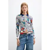 Desigual Shirts navy / gul / mørkegrøn / hvid