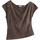 Next Bluse choko / mørkebrun
