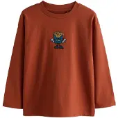 Next Shirts blå / honning / mørkeorange / hvid