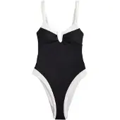 Next Badedragt sort / hvid