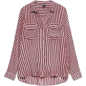 Vero Moda Bluse 'VMBUMPY' vinrød / hvid