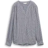 Tom Tailor Bluse lyseblå / sort / hvid