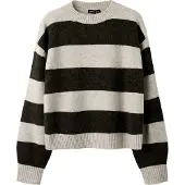 LMTD Pullover 'NLFBYNTHE' beige-meleret / mørkebrun