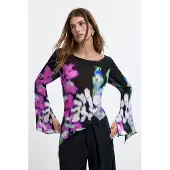 Desigual Shirts 'M. C. Lacroix' blandingsfarvet / sort