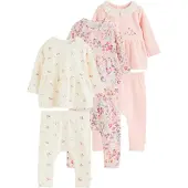 Next Nattøj lysebeige / pastelgrøn / magenta / gammelrosa