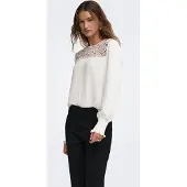 ONLY Bluse 'ONLMette' naturhvid