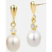 Diamant L'Eternel Øreringe gylden gul