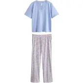 Next Pyjamas lyseblå / bær / hvid