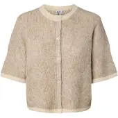 Pieces Cardigan 'PCJenna' uldhvid