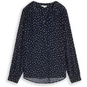 Tom Tailor Bluse navy / hvid