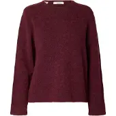 Selected Pullover 'SLWLULU' merlot