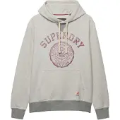 Superdry Superdrytil mænd. M2014562A Grå Essential hættetrøje (XL), Casual, Bomuld