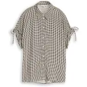 Tom Tailor Bluse brun / hvid