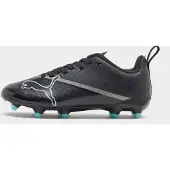 Puma ULTRA 7 PLAY FG/AG Football Boots Youth, Shoes, Black/Intense Mint, 34.5