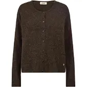 Mos Mosh Cardigan 'MMAlmine' mørkebrun