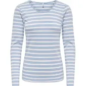 ONLY Shirts 'ONLLIVE LOVE' lyseblå / hvid
