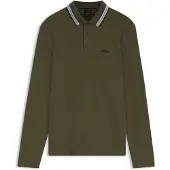BOSS Langærmet poloshirt i bomuldspiqué