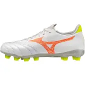 Mizuno Morelia Neo V Beta Select - Hvid/Orange/Gul Børn - Græs (FG), størrelse 36