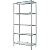 Raaco værkstedsreol S450/31, 5 hylder og 8 stolper