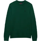 Superdry Superdrytil mænd. M6110717A Grøn preppy-sweater (M), Casual, Bomuld