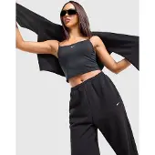 Nike Træningsbukser Studio Fleece Grå Oversized Cuffed - Sort/Hvid Kvinde, størrelse X-Large