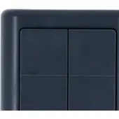 Shelly BLU Wall Switch 4 ZB DK Grey - Batteritryk til dansk afbrydersystem