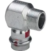 Viega Prestabo vinkel ¾x22mm 90 grader af ulegeret stål Nippel/muffe, SC-contur