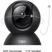 TP-LINK Tapo C211, IP-sikkerhedskamera, Indendørs, Trådløs, 2400 MHz, Skrivebord, Sort
