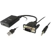 Equip Vga Til Hdmi+ -stik Adapter 3.5 Mm